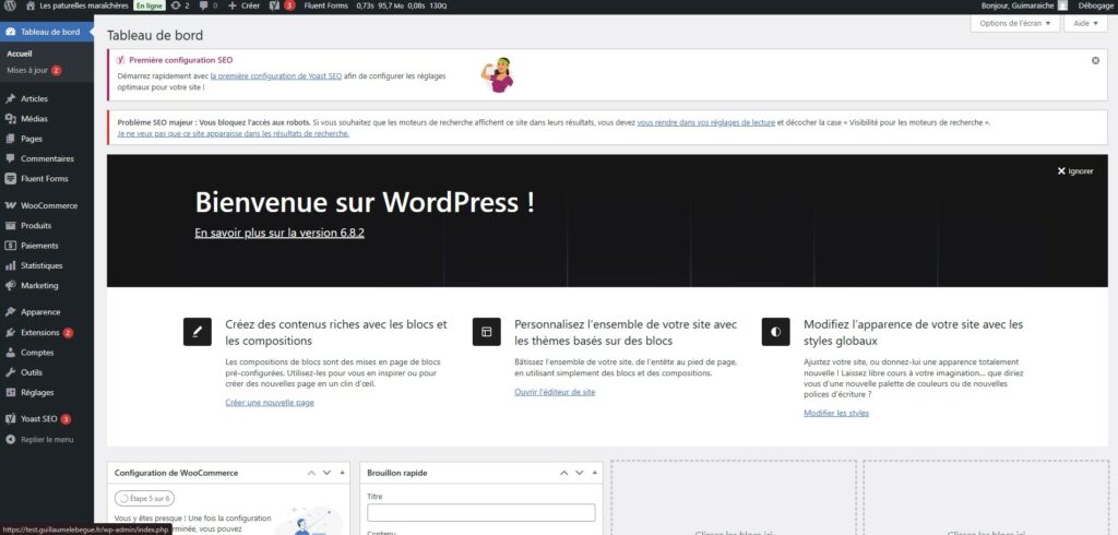 back office du site les paturelles maraichères